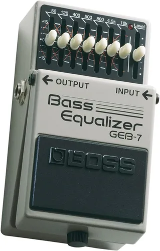 Vista 7 de BOSS GEB-7 Pedal de guitarra ecualizador de bajo gráfico de siete bandas