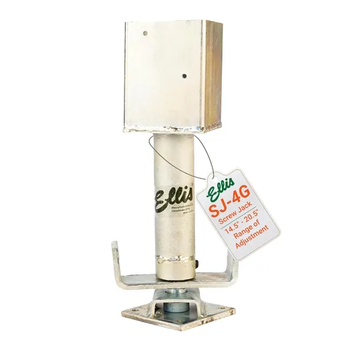 Vista 9 de Ellis Manufacturing Co. pieza de ajuste para elevador mecánico, 4x4 pulgadas/15.000 lb de capacidad Adjustable 4x4 screw jack for building