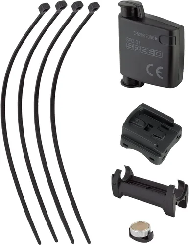 Vista 6 de CatEye - Computadora inalámbrica para bicicleta Velo Calorie Tracking, Auto Start/Stop, Programmable Odometer, Waterproof IPX8, Secure Zip-Tie