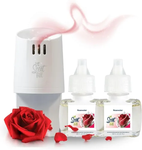 Vista 17 de Scent Fill Ambientador enchufable de sidra de manzana, repuestos de aceite perfumado, 2 recambios + difusor