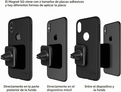 Vista 4 de Prodigee Soporte magnético universal para teléfono, soporte magnético para iPhone X / 8 8 Plus / 7 7s Plus/ 6 6s Plus/ 5 5s SE/Galaxy S7 S6 S8/Note 8