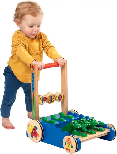 Vista 8 de Juguete para empujar de cocodrilo Melissa & Doug Deluxe Chomp and Clack, Estándar, talla única , Multicolor