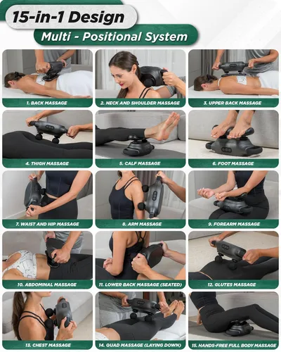 Vista 7 de Lunix Masajeador LX26 FSA para piernas y cuerpo completo, masajeador de vibración de mano para aliviar el estrés, relajación y comodidad muscular