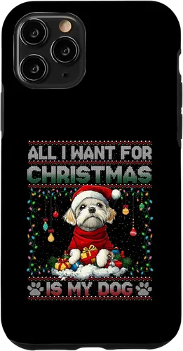 Vista 29 de Maltese Christmas Tree Lights Decorations Dog Lover Xmas Case for iPhone 16