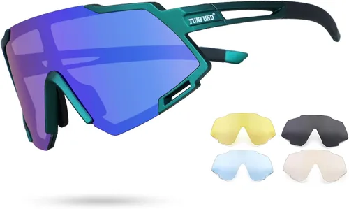 Vista 7 de Youth Viper Polarized Sunglasses for Kid Boys Girls Age 10-15 4 Interchangeable Lenses UV400 Glasses for Cycling Baseball