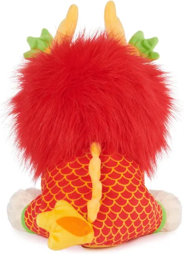 Vista 5 de GUND Boo, el perro más lindo del mundo con atuendo de dragón del Año Nuevo Lunar, peluche de pomerania para edades de 1 año en adelante, 22.86 cm