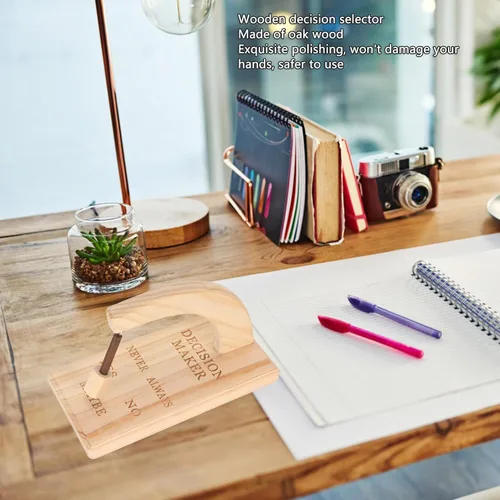 Vista 7 de Decision Maker - Péndulo magnético de madera para mesa de 7.9 x 3.9 x 5.1 pulgadas, respuesta oscilante para trastorno de dificultad