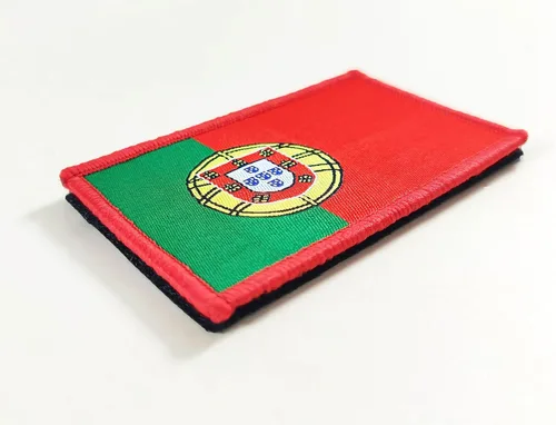 Vista 2 de Overdecor Parche de bandera portuguesa de Portugal Parches militares tácticos – Cierre de velcro, 2