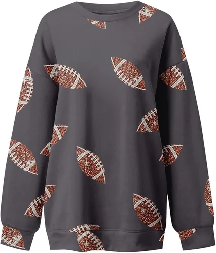 Vista 2 de Womens Pullover Fall Casual Loose Y2K Halloween Shirts Fall Tops Blouse Outfits Clothes 2023 Solid Lightweight
