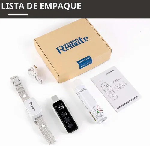 Vista 9 de Collar de perro de citronela con control remoto, más seguro 3 modos