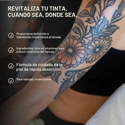 Vista 3 de Stories & Ink Tattoo Care Highlighting Body Oil Brillo instantáneo
