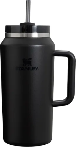 Vista 141 de STANLEY Quencher H2.0 Vaso Térmico con asa y pajilla, 64 onzas, tapa Flowstate de 3 posiciones, gran capacidad para viajes y deportes, vaso de acero
