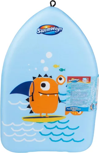 Vista 4 de SwimWays Paquete económico, gafas Guppy de cara de pez, natación suave y entrenador de patadas de monstruos marinos, aprende a nadar Kickboard