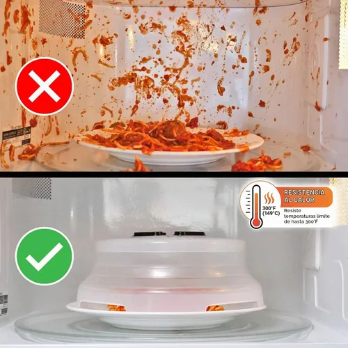 Vista 5 de HOVER COVER Cubierta magnética para salpicaduras de microondas, plegable