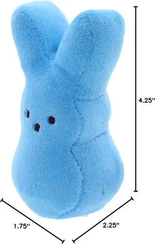 Vista 10 de Animal Adventure Peeps 4" Juguete de peluche de conejo Palm Pet coleccionable Azul