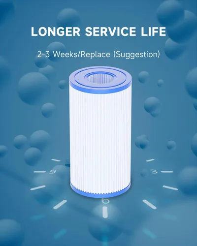 Vista 7 de AQUALTRA Filtros de piscina tipo A o C compatibles con 29000E/59900E, filtros de piscina fáciles de instalar, filtros de piscina sobre el suelo de 8