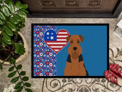 Vista 3 de Caroline's Treasures WDK5119JMAT Airedale Terrier USA - Tapete para interiores o exteriores, 24 x 36 pulgadas, tapete para puerta delantera