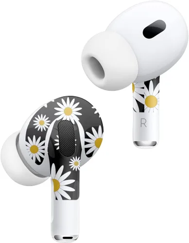 Vista 2 de MightySkins - Fundas compatibles con Apple AirPods Pro 2 - Margaritas Funda protectora de vinilo duradera y única Fácil de aplicar, quitar