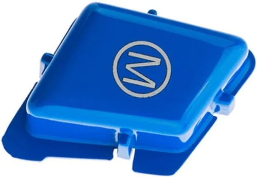 Vista 5 de Cubierta de botón de arranque para volante de automóvil, color azul brillante, compatible con BMW E Series 3 Series E90 E92 E93 M3 2007-2013/para 1