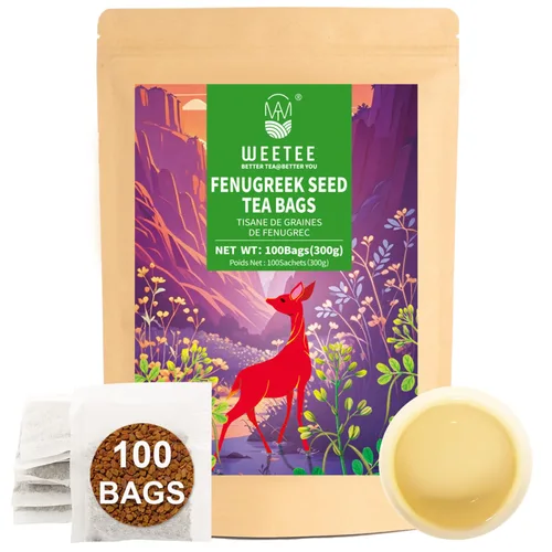 Vista 49 de WT WEETEE Bolsas de té de hierbas de manzana y canela, 60 unidades, mezcla perfecta de canela dulce, hibisco agrio, sabor natural, sin cafeína