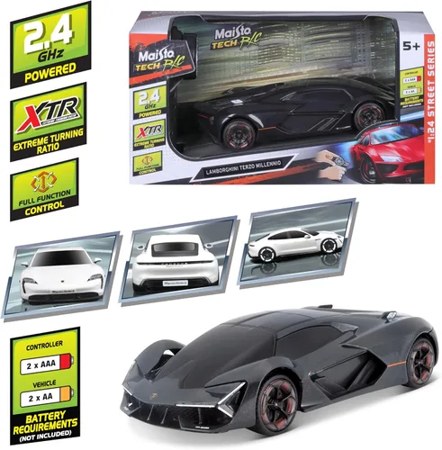 Vista 2 de Maisto Tech R/C Lamborghini Terzo Millenio Escala 1:24 2,4 GHz Negro Brillo