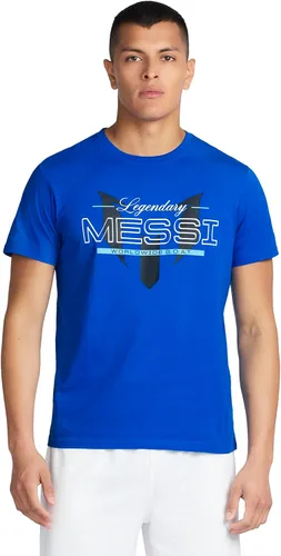 Vista 7 de Messi Men's Wingstar Logo Tee, Lifestyle Short Sleeve T-Shirt, Standard Fit with Graphic