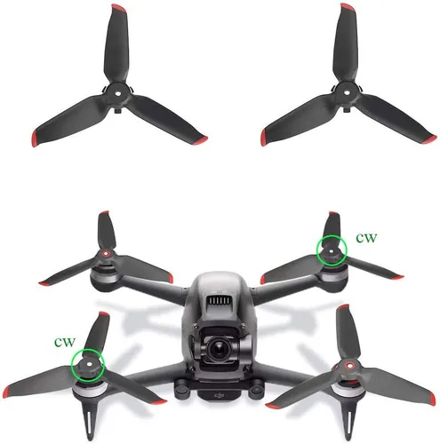 Vista 3 de 8 piezas de hélices de repuesto para DJI FPV Drone Accesorios de bajo ruido cuchillas