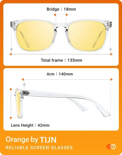 Vista 6 de TIJN Gafas de conducción de visión nocturna para mujeres y hombres polarizadas antirreflejos