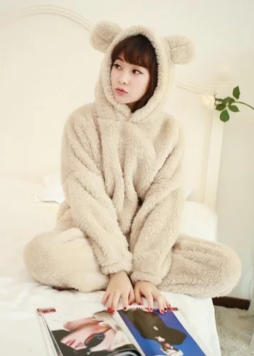 Vista 6 de Elonglin - Pijama unisex con capucha