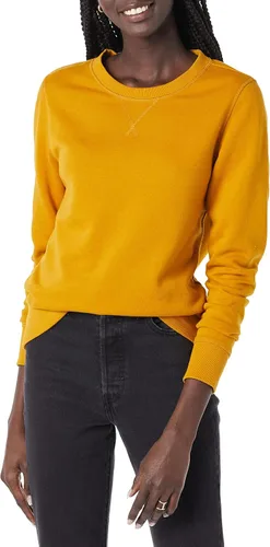 Vista 22 de Amazon Essentials Sudadera de forro polar con cuello redondo y manga larga para mujer Rayas horizontales blanco marino