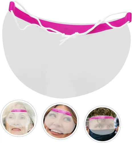 Vista 8 de Visera protectora para cortes de pelo de salón, 50 unidades, protectores de laca para el cabello, protector de maquillaje impermeable