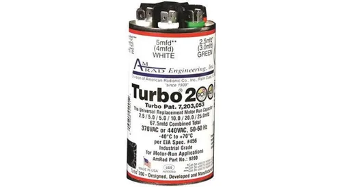 Vista 2 de Condensador de funcionamiento del motor Turbo 200