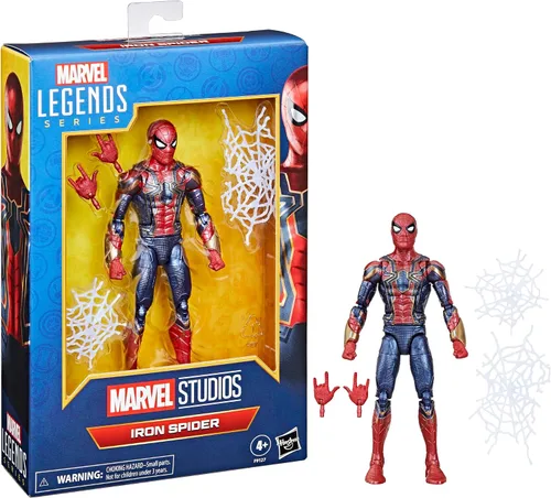 Vista 8 de Marvel Legends Series Iron Spider, Avengers: Endgame Figura de acción coleccionable de Spider-Man de 6 pulgadas