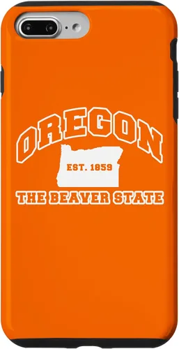Vista 12 de iPhone 16 Oregon Souvenir Vacation Est 1859 The Beaver State Adults Case