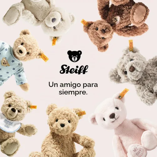 Vista 5 de Steiff Peanuts Snoopy - Animal de peluche de amigo, color blanco y negro, 12 pulgadas