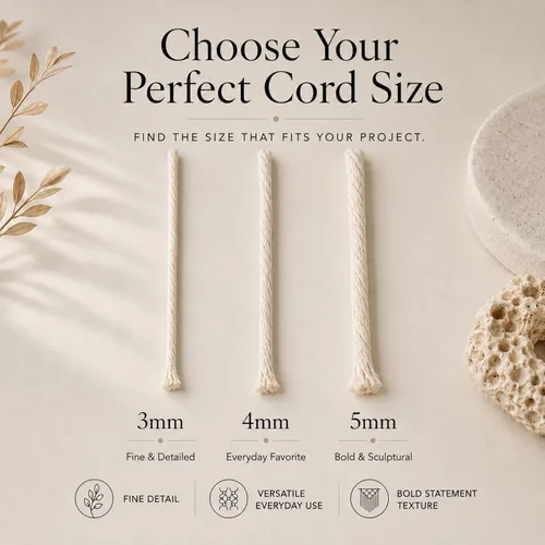 Vista 5 de BOCHIKNOT Cordón de macramé de 3 mm x 302 m - Cordón de macramé de hebra única para colgantes de pared, perchas de plantas - Cordón de macramé de 3