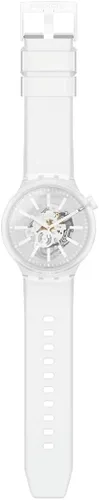 Vista 2 de Swatch Swiss Quartz - Correa de silicona transparente