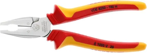 Vista 5 de GEDORE VDE 8250-180 H VDE - Alicates combinados resistentes con manguitos aislantes VDE 7.087 in