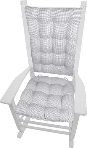 Vista 13 de Barnett Home Decor Cojines de silla mecedora de algodón Duck Tan – Tamaño extragrande Jumbo – Almohadilla de asiento de espuma de látex de 19 x 19