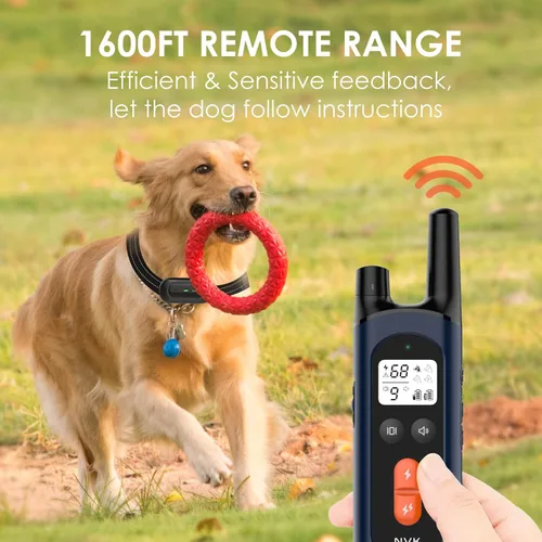 Vista 4 de NVK Collar de choque, collar de entrenamiento para perros con control remoto para perros medianos y grandes, collar de choque recargable con choque