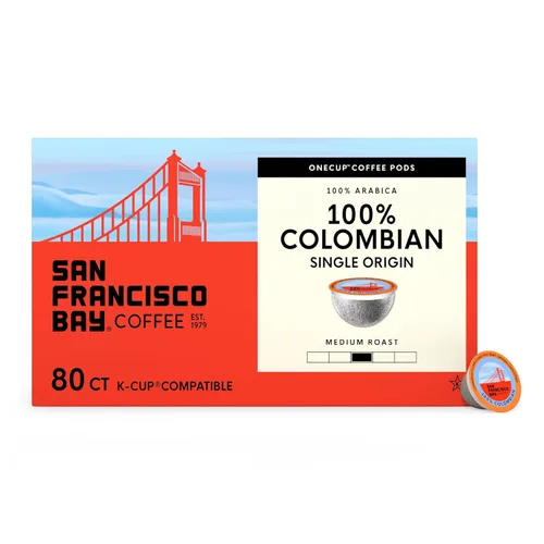 Vista 44 de SF Bay Coffee Organic Rainforest Blend, 12 unidades, Cápsulas de café compostables, tostado medio, compatible con K Cup incluyendo Keurig