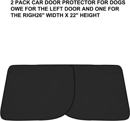 Vista 4 de 2 protectores de puerta de automóvil para perros, impermeables, antiarañazos, protectores de puerta de automóvil, protectores de puerta de vehículo