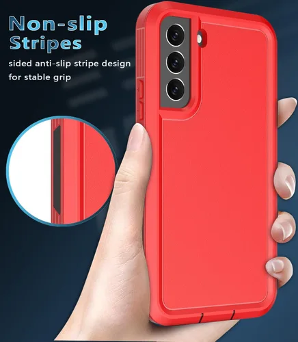 Vista 6 de Funda para Samsung Galaxy S22, [protector de pantalla integrado] [a prueba de golpes] [a prueba de caídas] Samsung S22, protección de grado militar