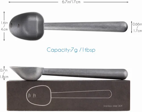 Vista 5 de Easyworkz Diego - Cafetera de café expreso para estufa, 12 tazas de 17.5 onzas, con mango largo hueco de acero inoxidable, cuchara medidora de 0.27