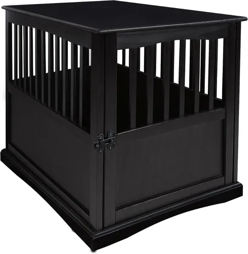Vista 15 de Casual Home Mueble de madera para perros de interior, jaula para perros, mesa auxiliar, mesa de noche, cuna para perros con cierre de seguridad
