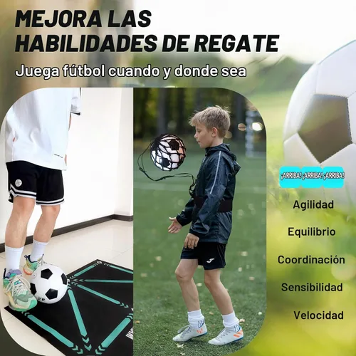 Vista 5 de Non-Slip Thickened Soccer Training Mat with Guide