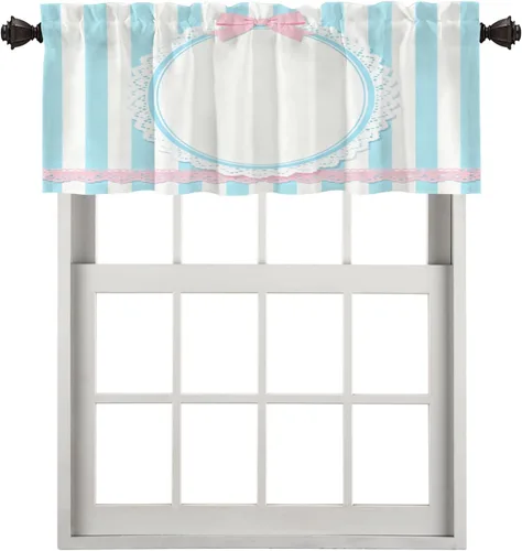 Vista 99 de Cortinas de cocina de hojas de arce otoñales para ventanas, hojas verdes y rojas sobre cenefas opacas negras, tratamientos de ventana de poliéster