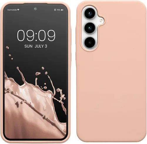 Vista 15 de kwmobile Funda Compatible con Samsung Galaxy A14 5G - Funda de teléfono de TPU y silicona con acabado suave - Verde Lima