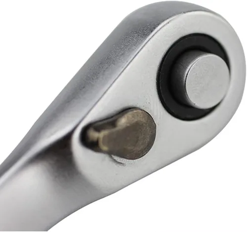 Vista 6 de Trinquete 1/4" Drive, mango de trinquete 72 dientes Llave de herramientas de reparación de mano pequeña, llave de enchufe de liberación rápida, 1