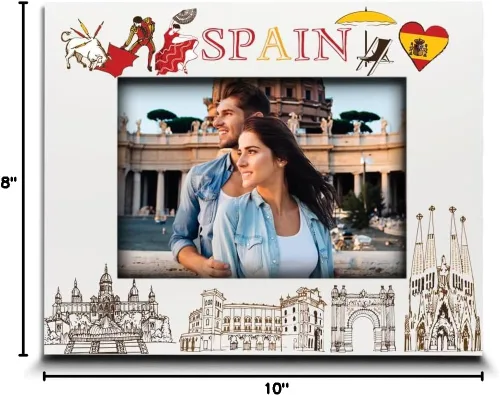 Vista 8 de BELLA BUSTA -Marco de fotos de España-Boda, Luna de Miel, Vacaciones, Aventuras en España - Juego de Diseño de Símbolos Temáticos de España